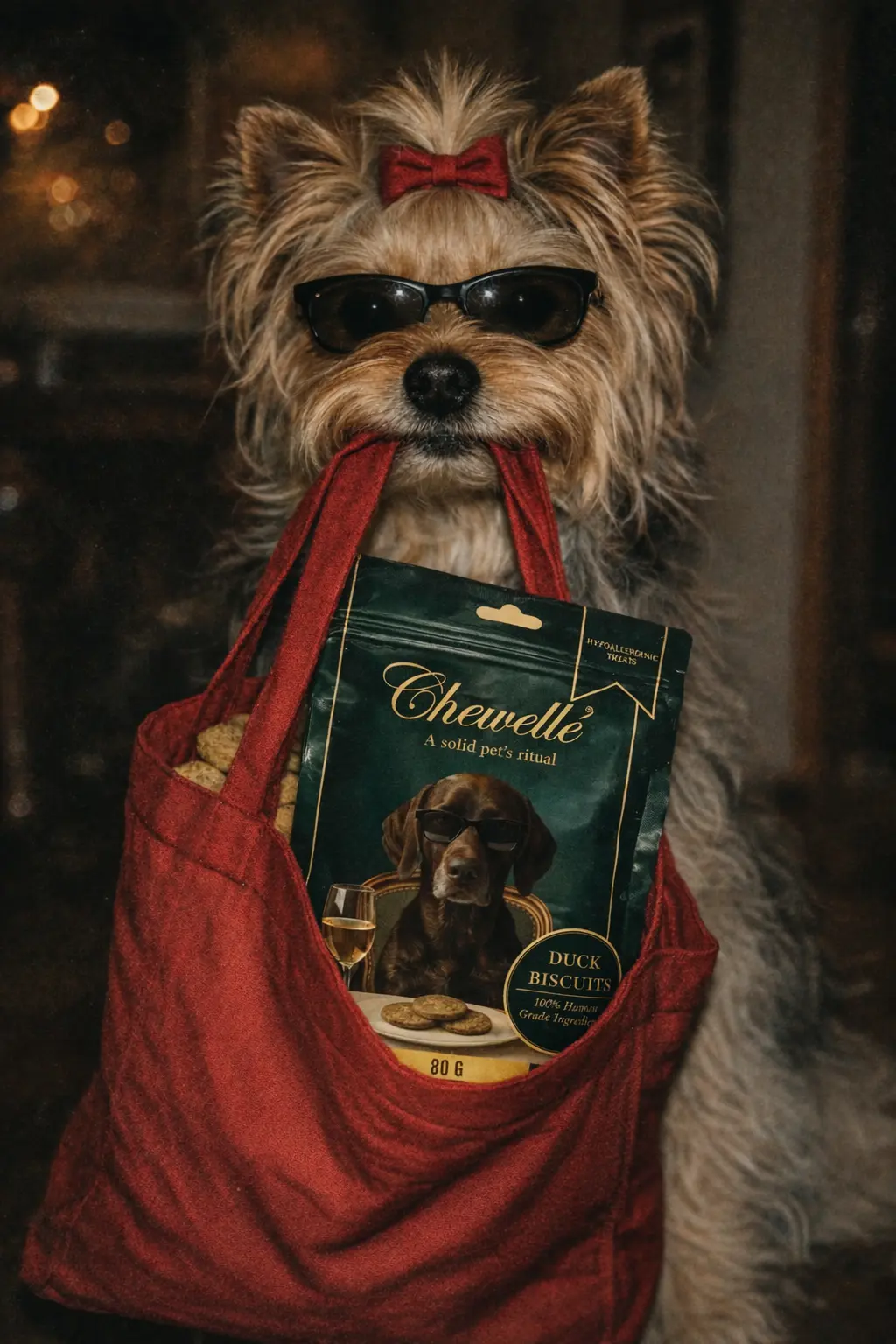 Chewellé dog treat packaging — hypoallergenic, grain-free, slow-baked